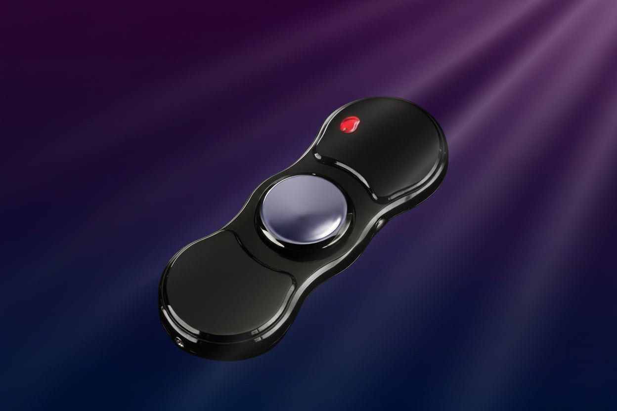 Electronic USB Rechargeable Lighter, 18 Patterns Smart Rotating Touch Ignition Windproof Flameless Lighter for Candles, Camping(Black)