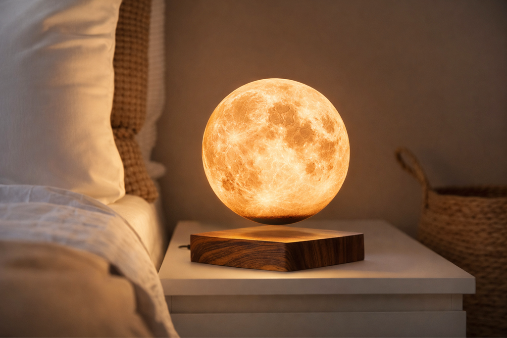 Floating Moon Lamp | Magnetic Levitation