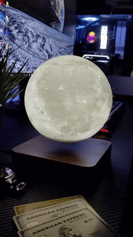 Floating Moon Lamp | Magnetic Levitation