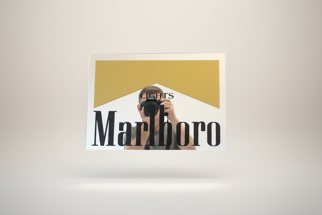 A4 Acrylic Marlboro Lights Mirror