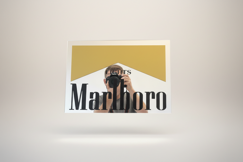 A4 Acrylic Marlboro Lights Mirror