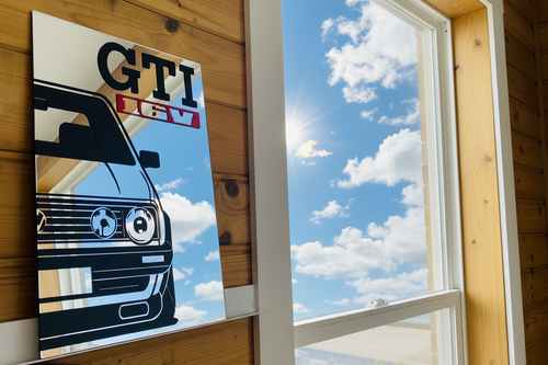 A4 Acrylic Golf GTI Mirror