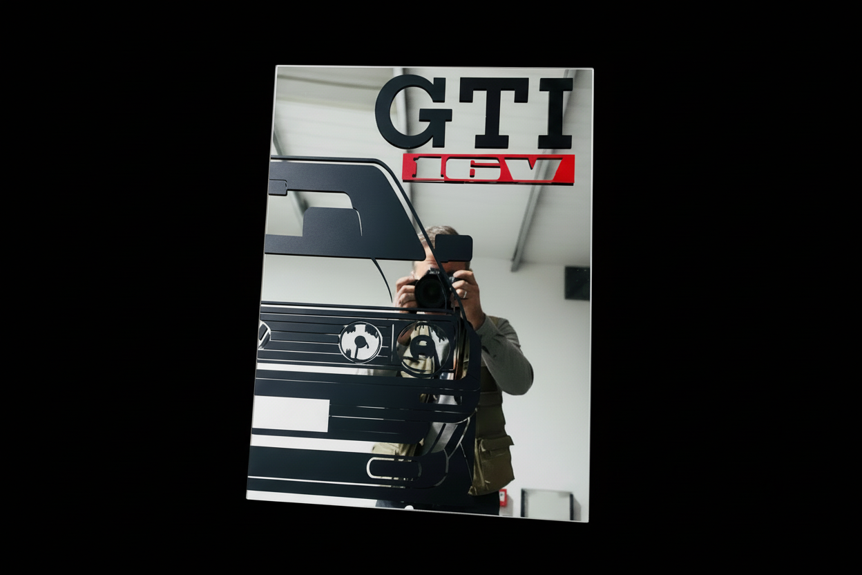 A4 Acrylic Golf GTI Mirror