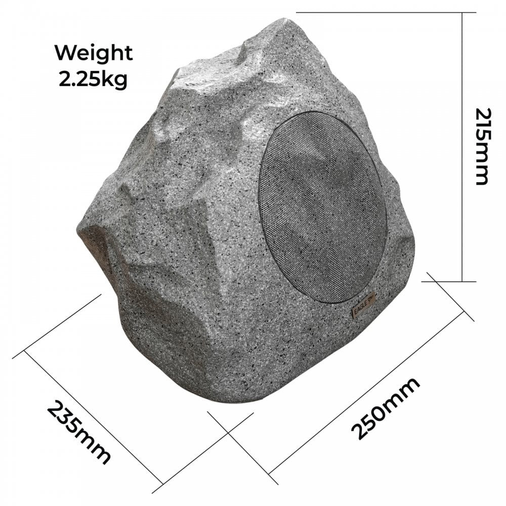 Outdoor Audio Rock Speaker 4 Inch Pool Lawn Garden Patio Party Waterproof