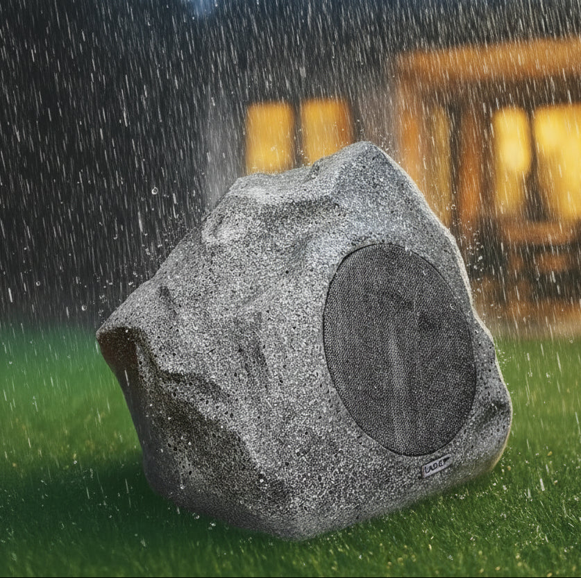 Outdoor Audio Rock Speaker 4 Inch Pool Lawn Garden Patio Party Waterproof